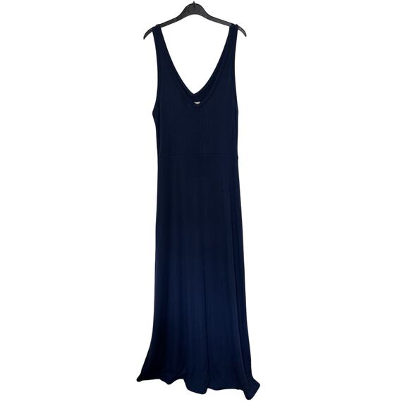 Lou & Grey Navy Blue Sleeveless Maxi Length Jersey Knit Dress Size Small Casual - Picture 1 of 5